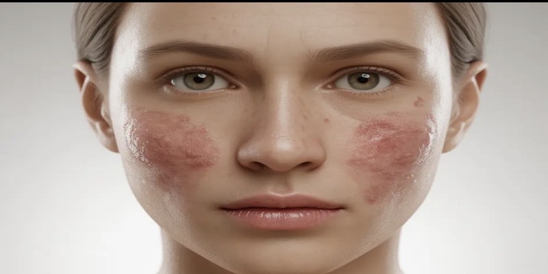 Lupus SLE — butterfly malar rash